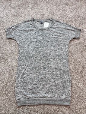 Sparkle & Fade Gray Heather Short Sleeve Tunic
